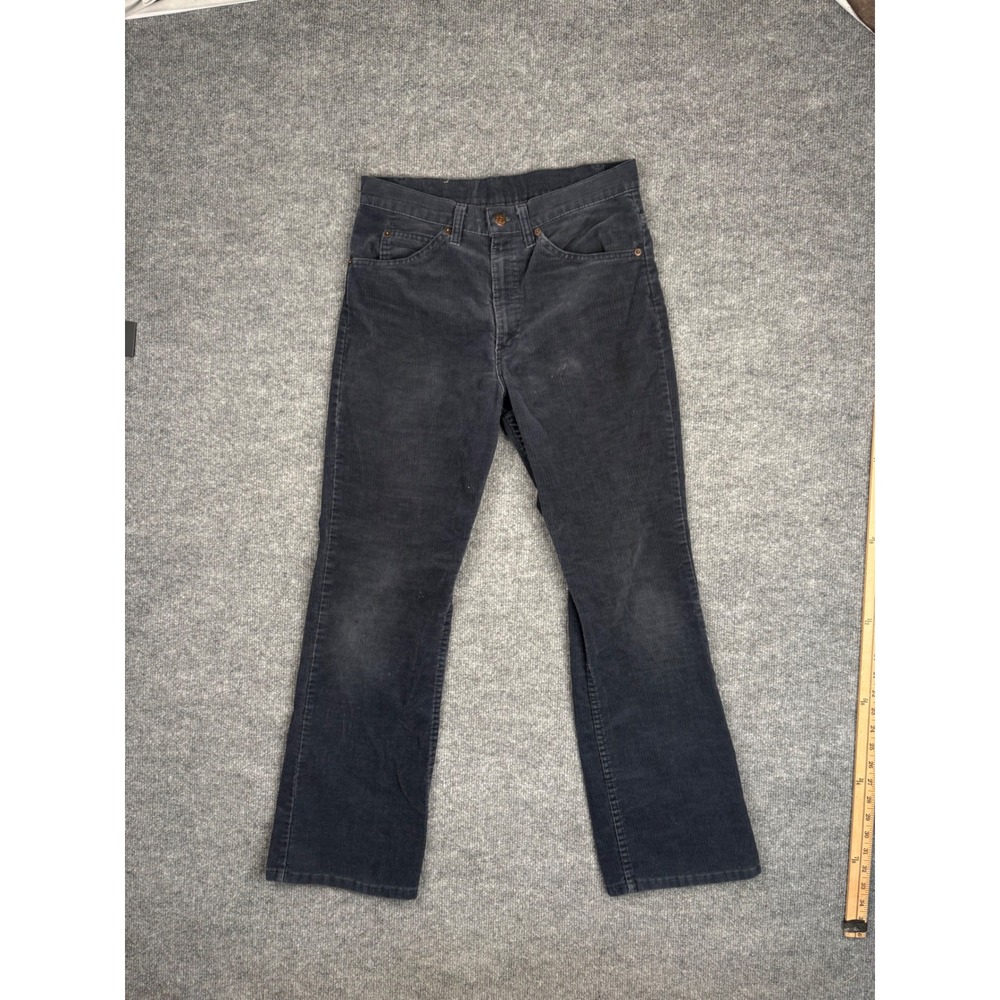 Vintage Levis 517 Corduroy Pants Mens 32x30 Made in USA White Tab Bootcut Grey